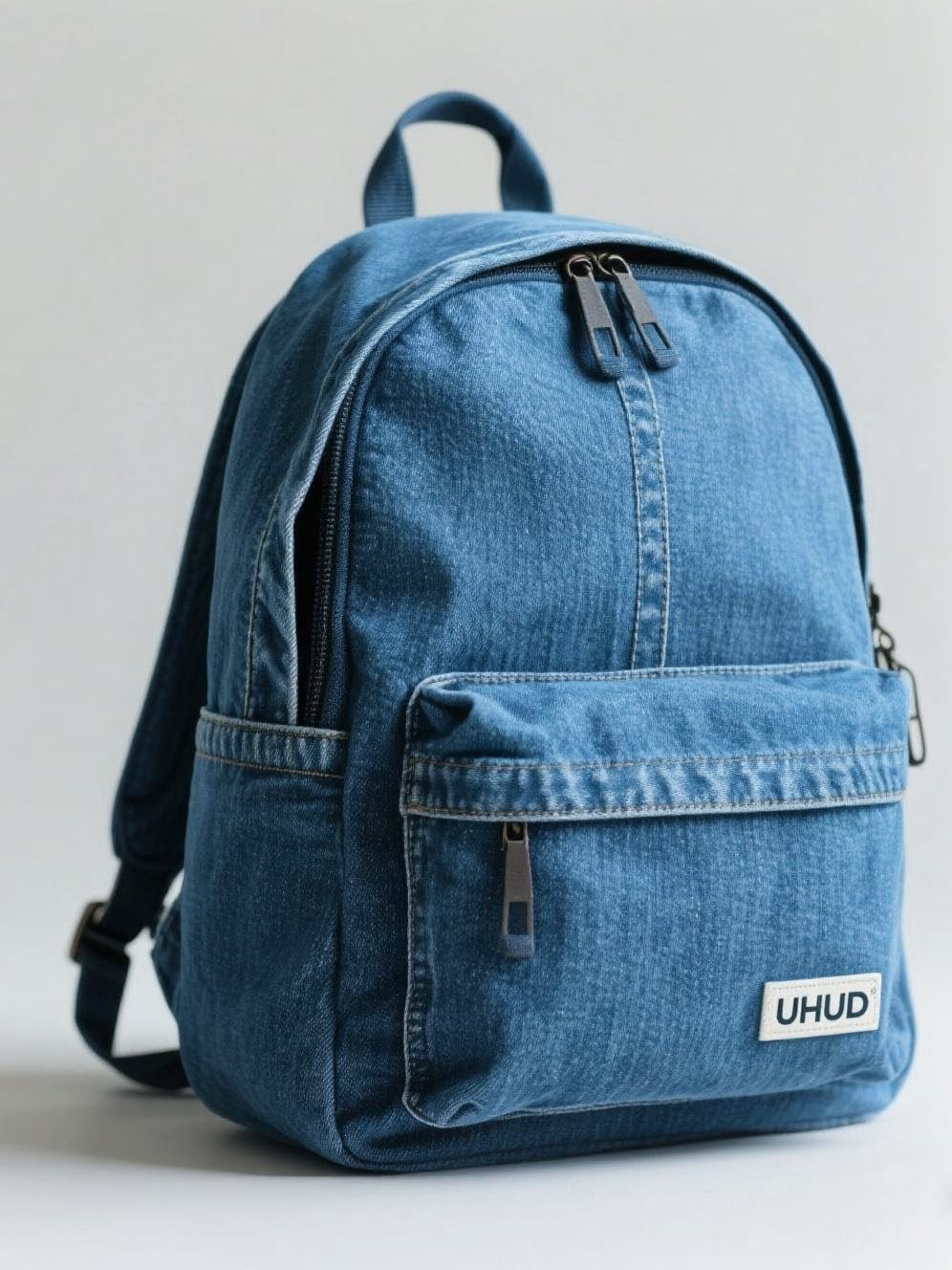 UHUD Classic Denim Backpack – Casual Everyday Travel Backpack
